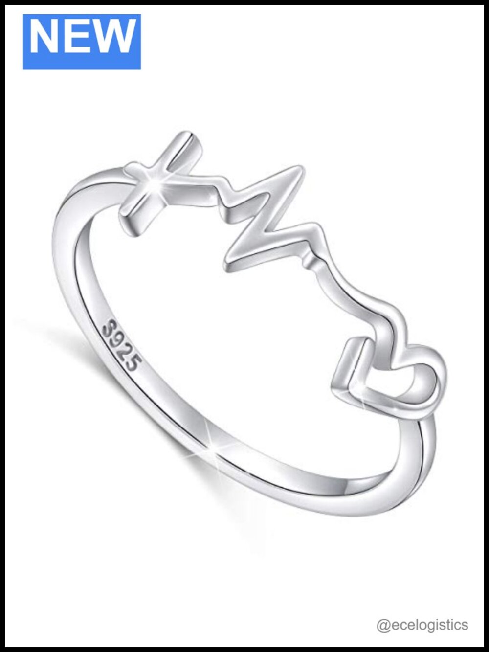 Sterling Silver Faith Hope Love Ring Size 10 Christian Inspirational Band